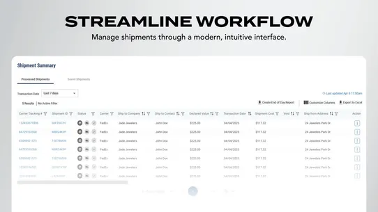JM Shipping Solution screenshot
