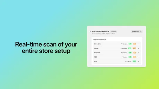 Shopify Launch Check screenshot