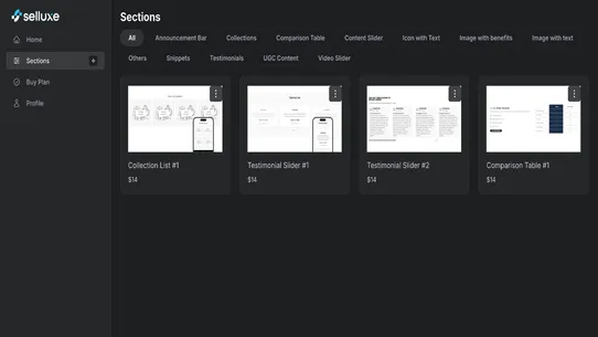 Selluxe screenshot