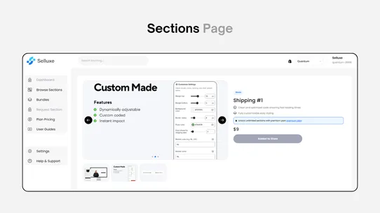 Selluxe screenshot
