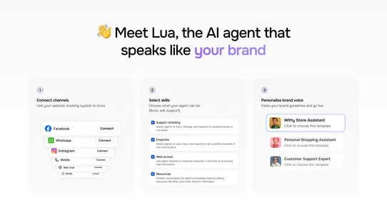 Lua AI Shopping Assistant screenshot