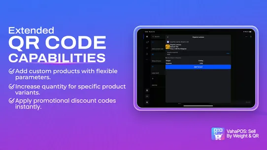 VahaPOS: Sell By Weight &amp; QR screenshot