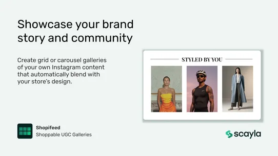 Shopifeed Shoppable Galleries screenshot