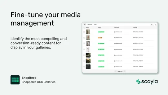 Shopifeed Shoppable Galleries screenshot