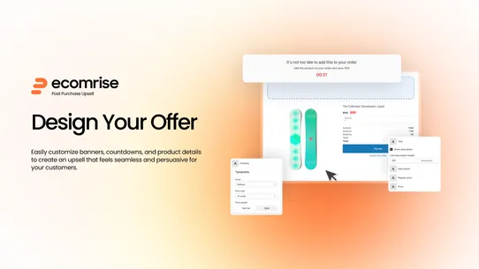 EcomRise Post Purchase Upsell screenshot