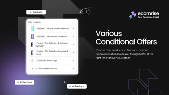 EcomRise Post Purchase Upsell screenshot