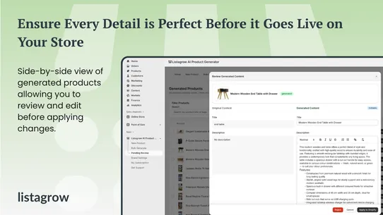 Listagrow AI Product Generator screenshot