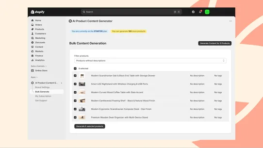 EcommAI Product Generator screenshot