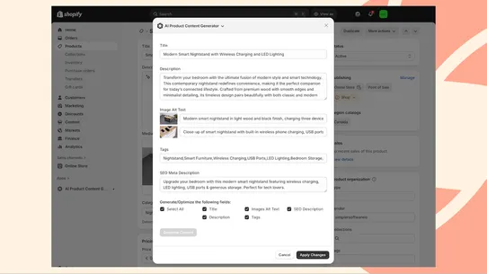 EcommAI Product Generator screenshot