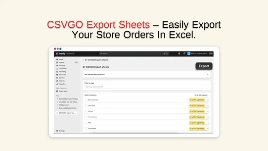 CSVGO Export Sheets screenshot