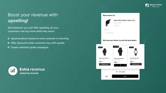 Return Prime: Return → Revenue screenshot