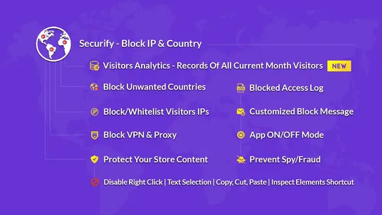 Securify ‑ Block IP &amp; Country screenshot