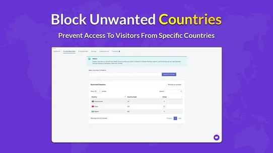 Securify ‑ Block IP &amp; Country screenshot