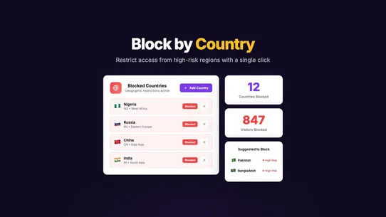 Securify: IP &amp; Country Blocker screenshot