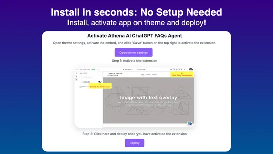 Athena AI: ChatGPT FAQs Agent screenshot