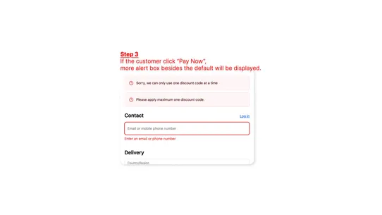 Restrict Multi Discount Codes screenshot