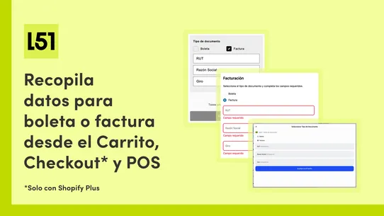 Datos Boleta/Factura Chile screenshot