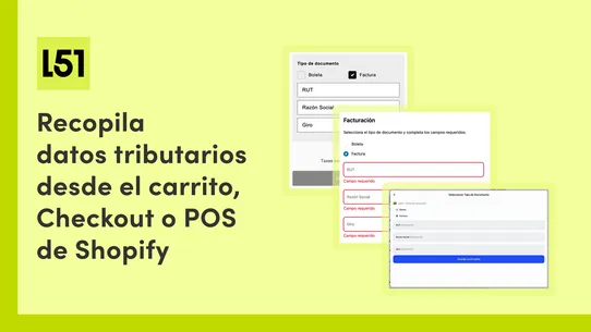 Datos de Facturación en Chile screenshot