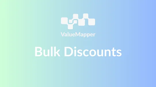 ValueMapper Bulk Discounts screenshot
