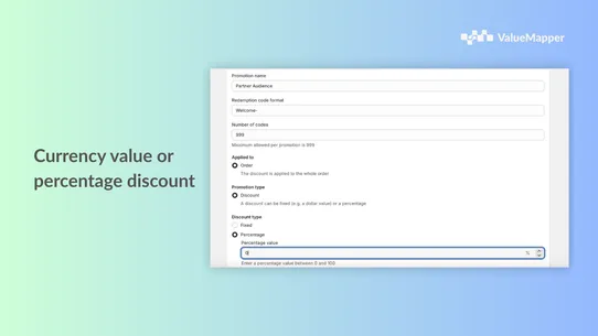 ValueMapper Bulk Discounts screenshot
