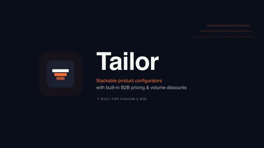 Tailor screenshot