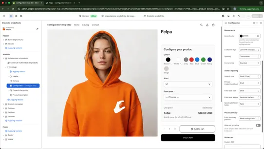 Tailor screenshot