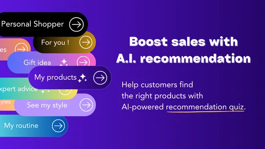 Brandye Quiz AI Recommendation screenshot
