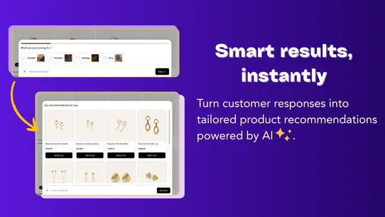 Brandye Quiz AI Recommendation screenshot