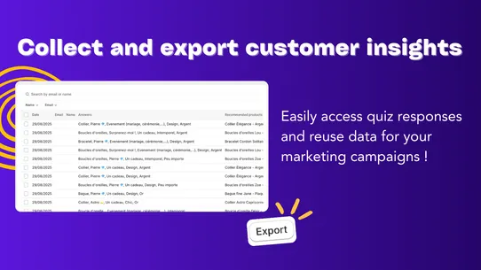 Brandye Quiz AI Recommendation screenshot