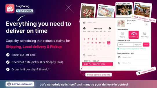 D: Local Delivery Date Picker screenshot