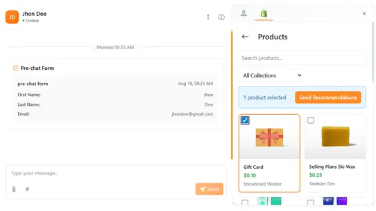 Tawkster Live Chat screenshot