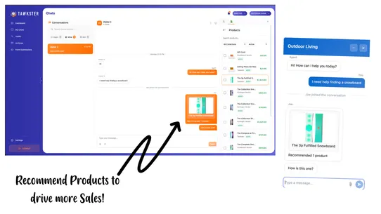 Tawkster Live Chat screenshot