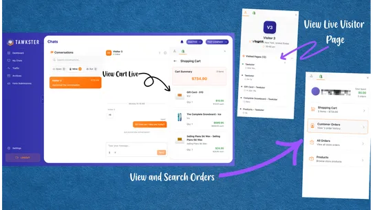 Tawkster Live Chat screenshot