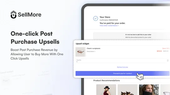 SellMore Post Purchase Upsell screenshot
