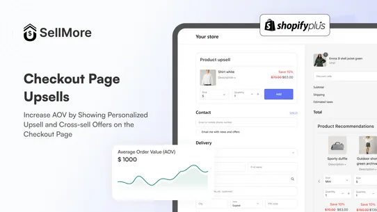 SellMore Post Purchase Upsell screenshot