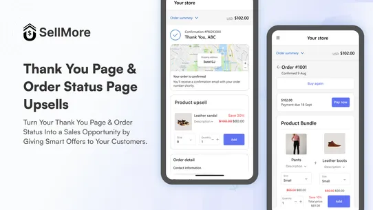 SellMore Post Purchase Upsell screenshot