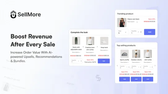 SellMore Post Purchase Upsell screenshot