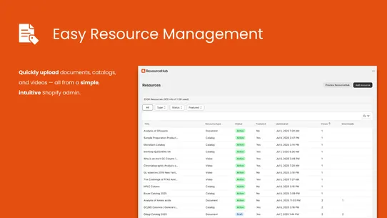ResourceHub screenshot