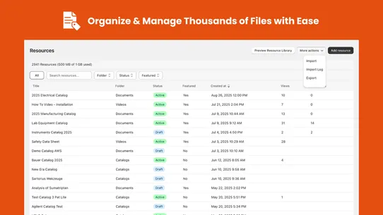 ResourceHub screenshot