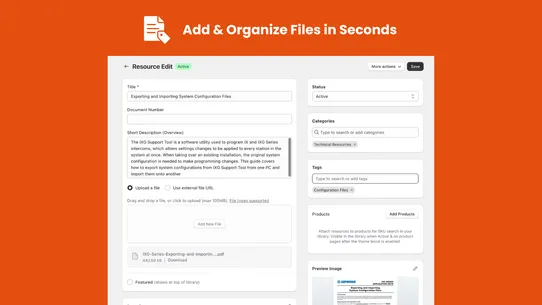 ResourceHub Document Library screenshot