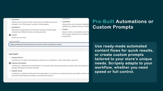 Scripely: SEO Content Flows screenshot