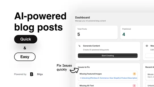 Bilgu: AI Blog Generator screenshot
