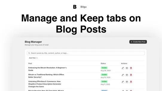 Bilgu: AI Blog Generator screenshot