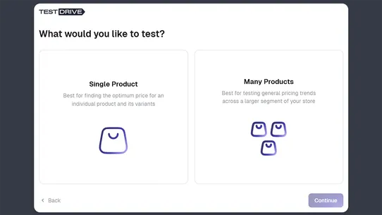 TestDrive ‑ Pricing Optimizer screenshot