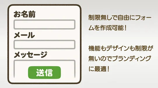 メールフォーム.JP | 独自ドメインから返信できるフォーム screenshot