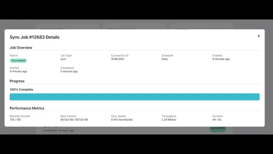 VizaClick Data Sync screenshot