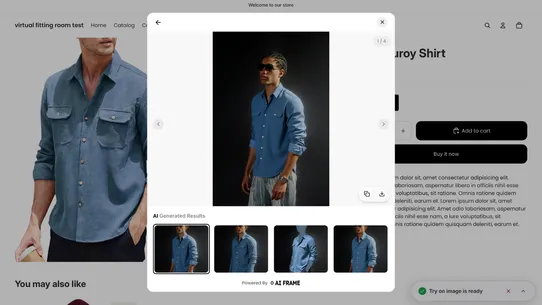 AI Frame ‑ Virtual Try On screenshot
