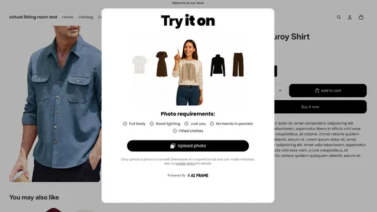 AI Frame ‑ Virtual Try On screenshot