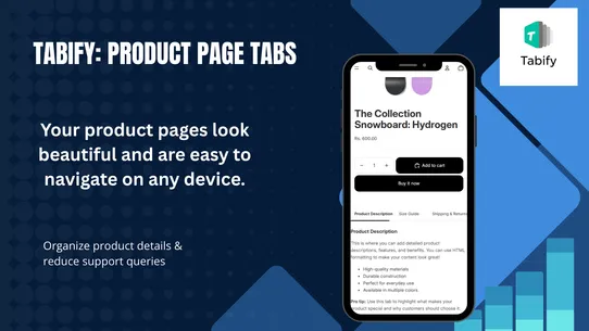 Tabify: Product Page Tabs screenshot