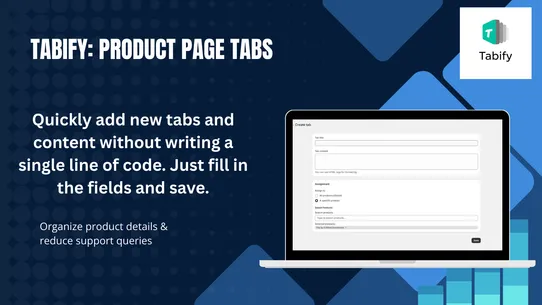Tabify: Product Page Tabs screenshot